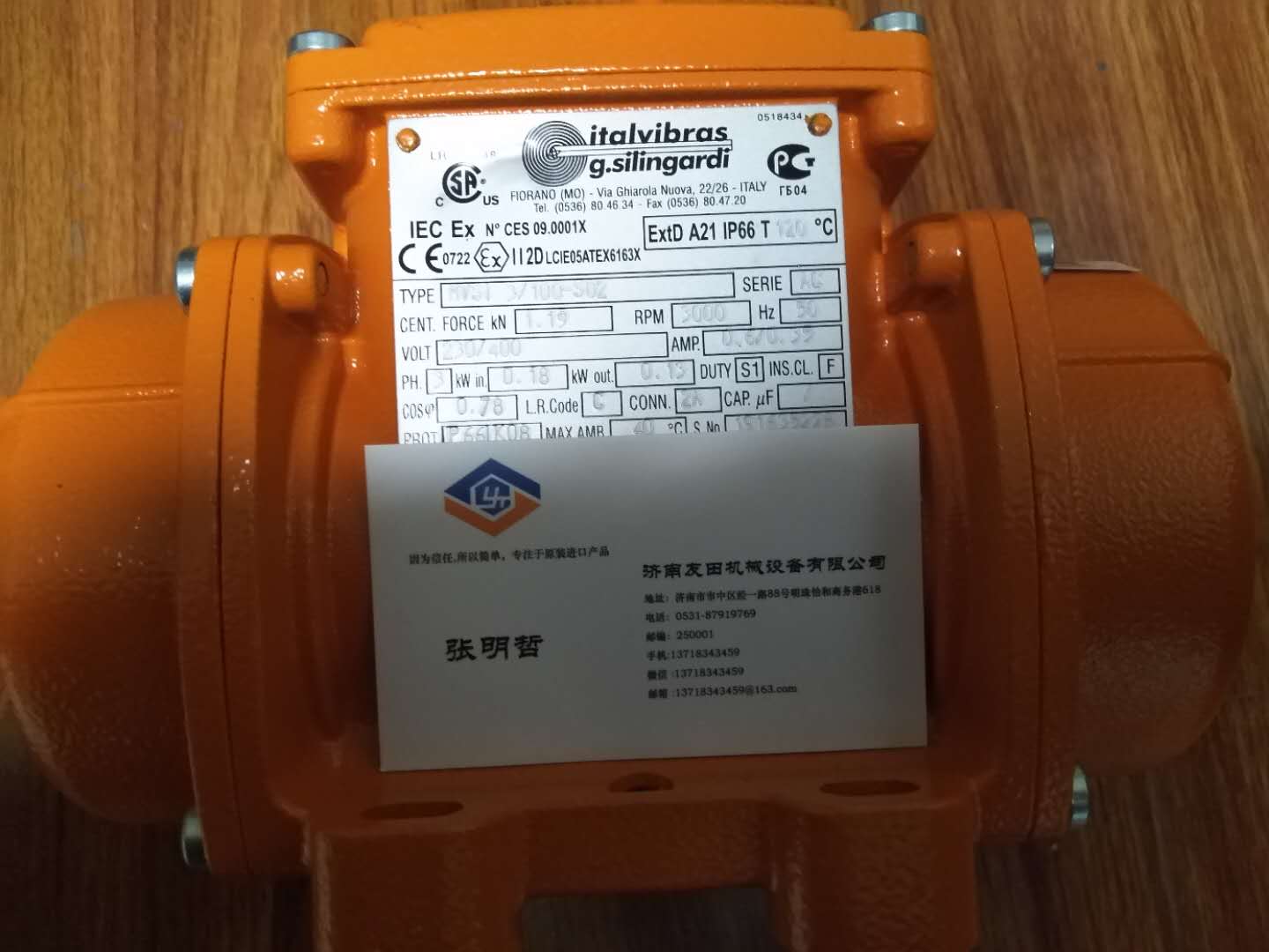 MVSI 3/100-S02 	振動電機(jī)